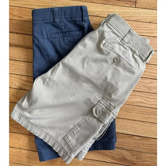 Men's St John’s Bay Cargo Shorts Set - Navy & Khaki - Picture 4 of 6